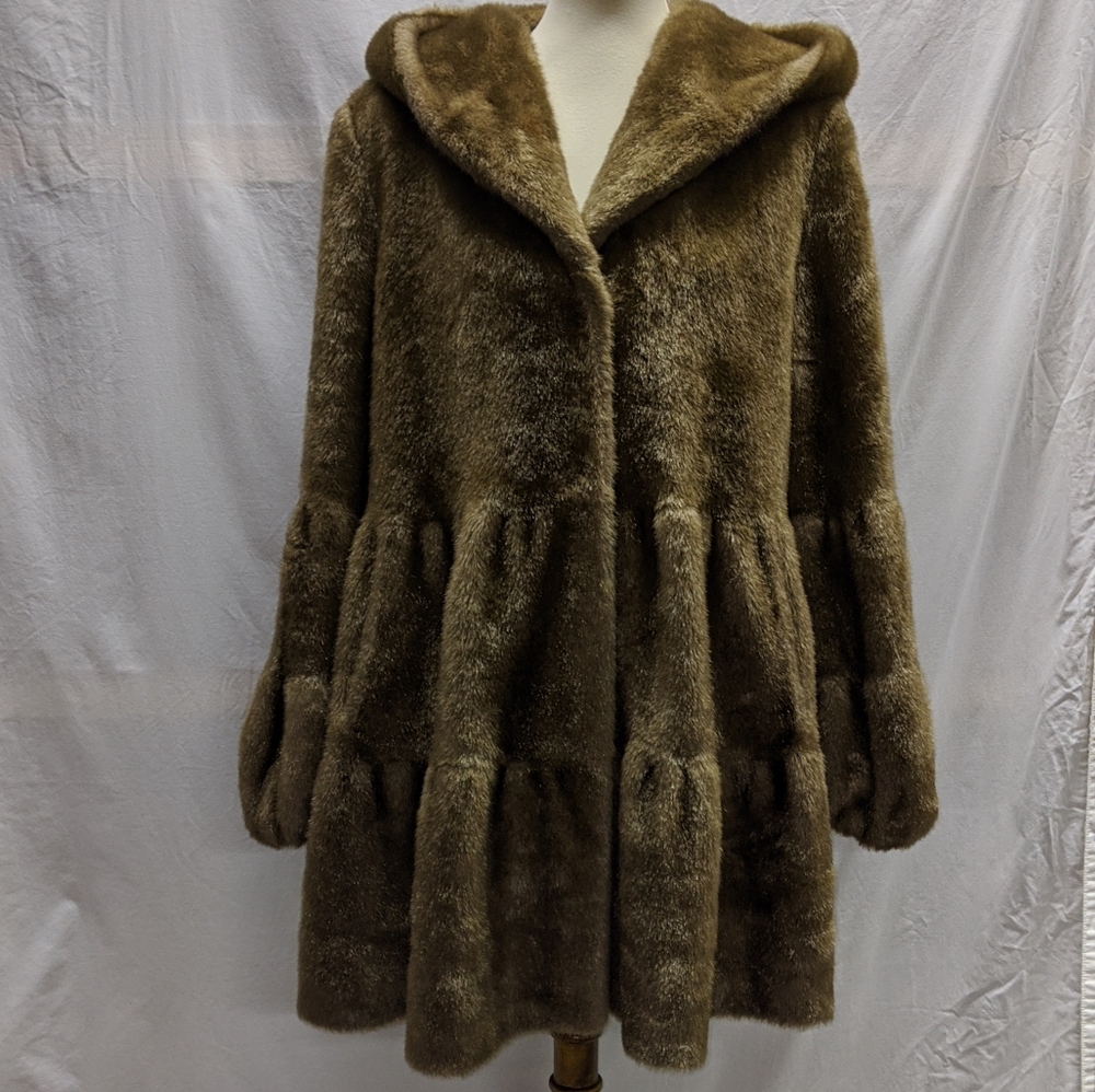 Jones New York faux fur coat